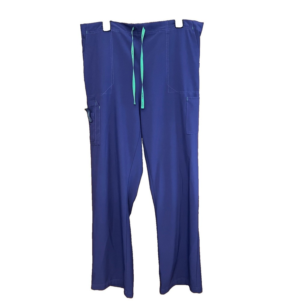 Large Carhartt Men's Force Modern Fit Straight Leg Cargo Pants Scrubs Grape Tall